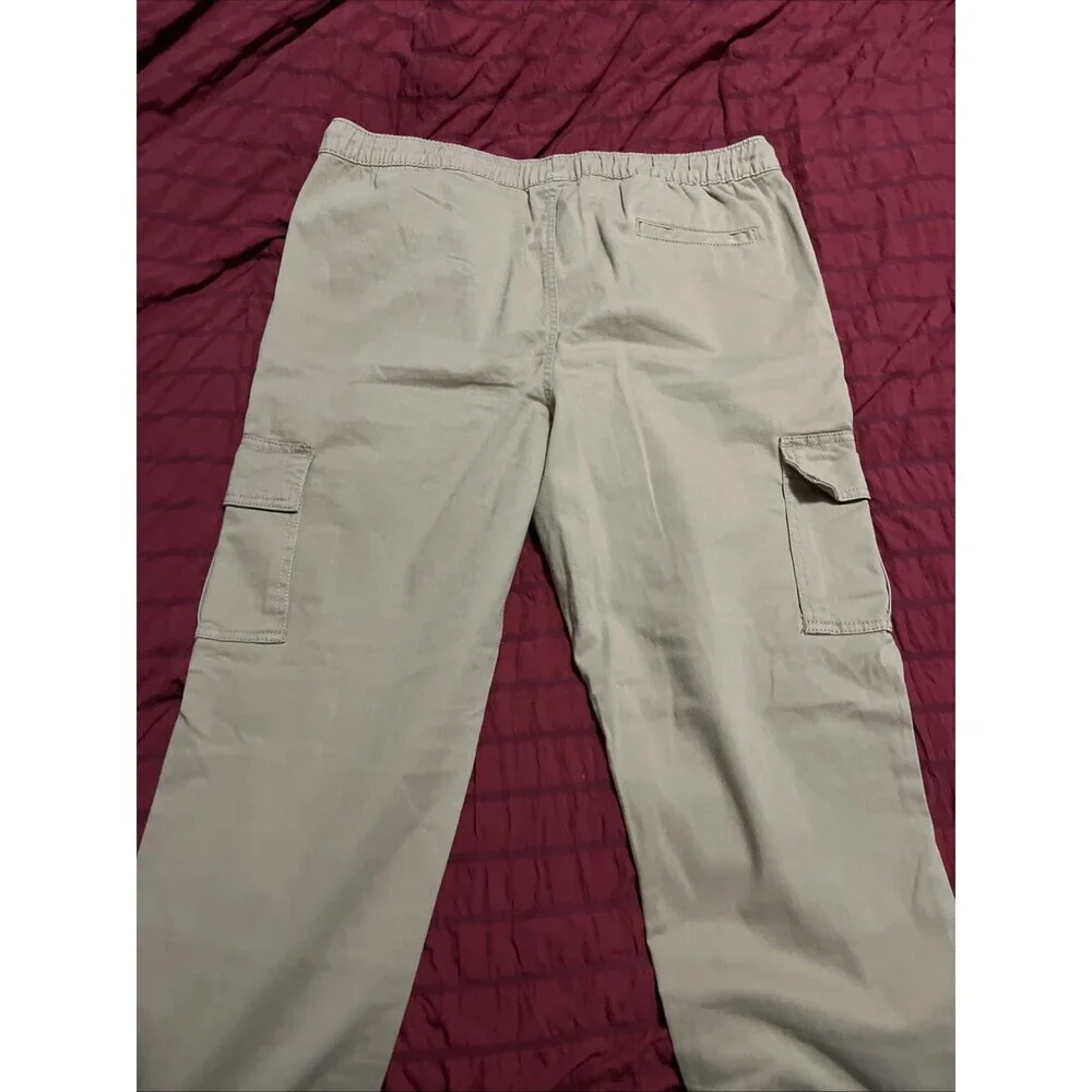 NWT!! THEREABOUTS Flex Tapered Cargo Pants Boy XXL 22H Husky Pull-On Drawstring
